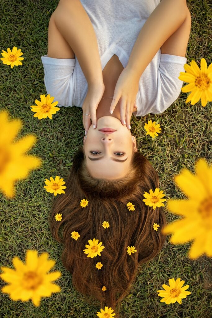 Upside Down Photo Of A Woman